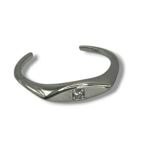 NEW Giani Bernini Cubic Zirconia Signet Style Toe Ring Sterling Silver NWT